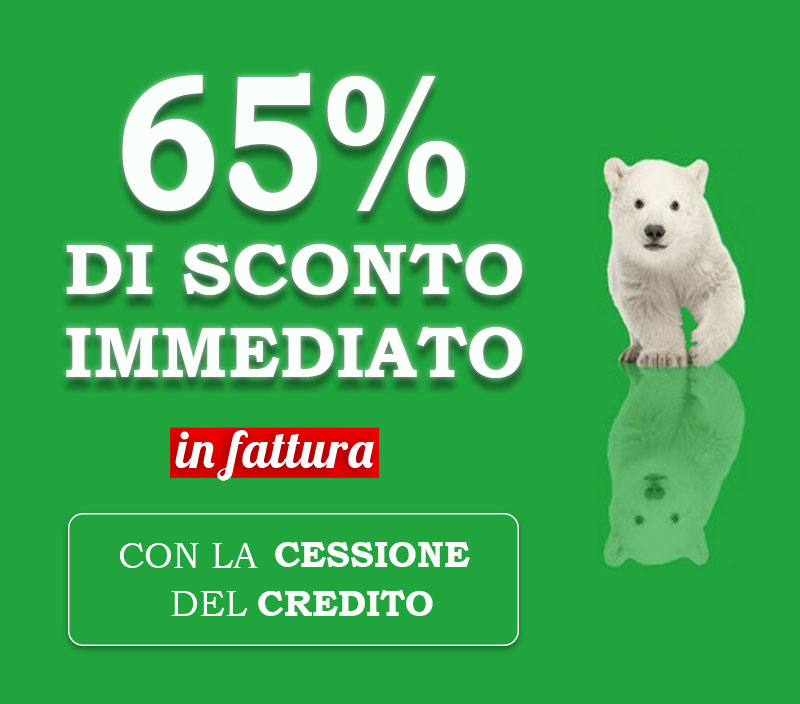 cessione del credito,sconto del 65%